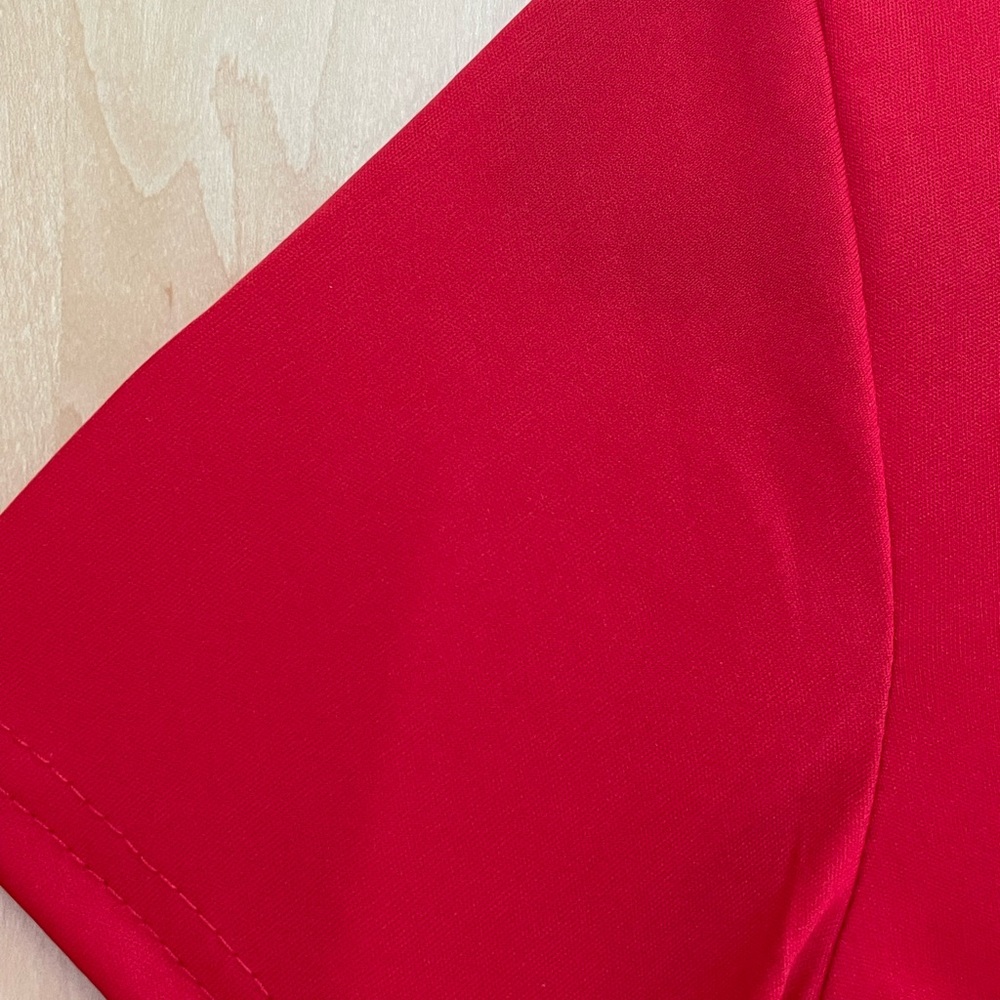 Adidas Kids Red Tee with Basketball Design - Picture 5 of 6